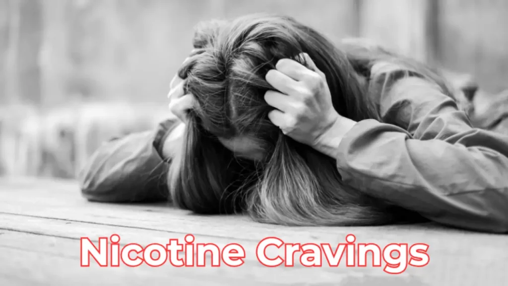 Nicotine Cravings - image of girl in distress