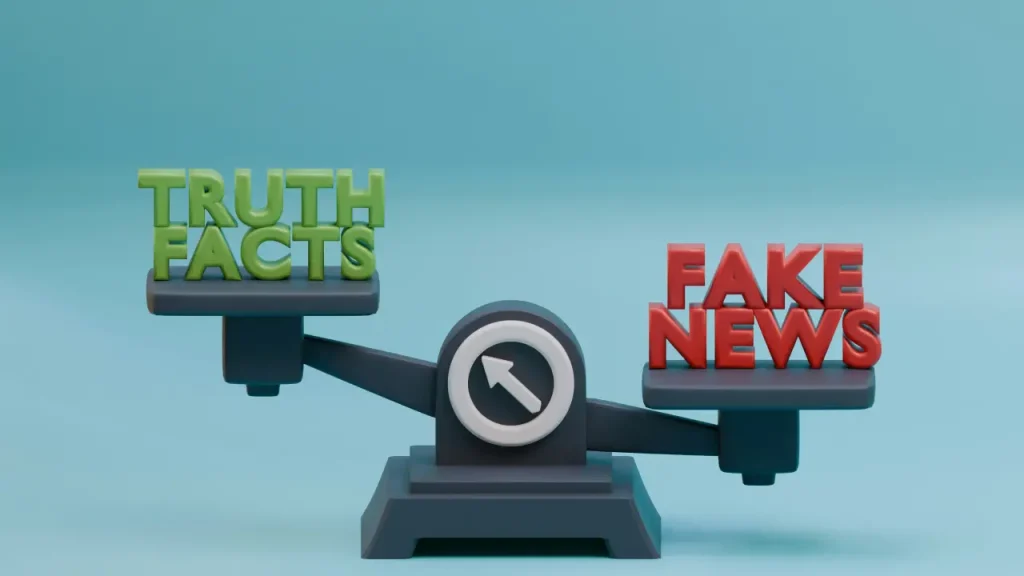 Facts About Smoking image of scales showing truth vs fake