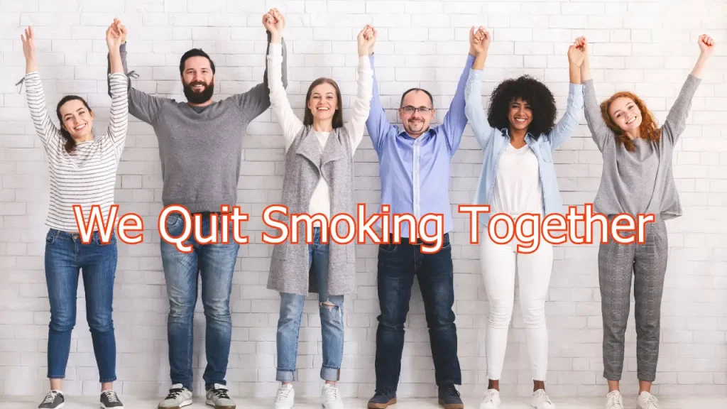 How to Quit Smoking for Good – The Complete Guide Image of a group of people jumping for joy.